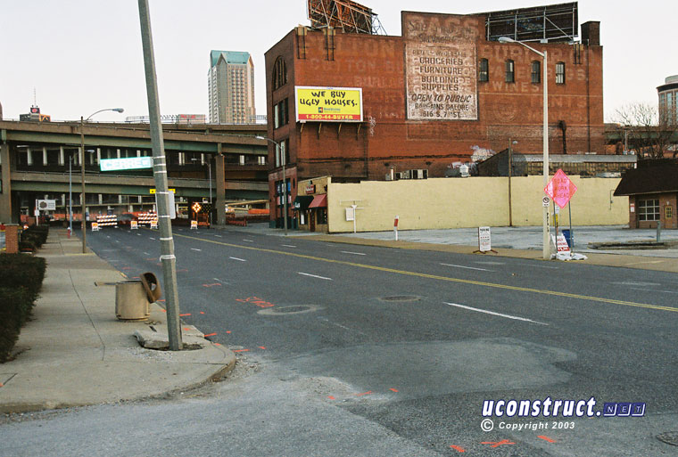 Busch Stadium III construction, December 27, 2003