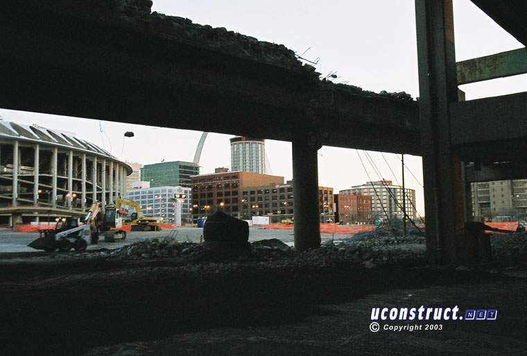 Busch Stadium III construction, December 27, 2003