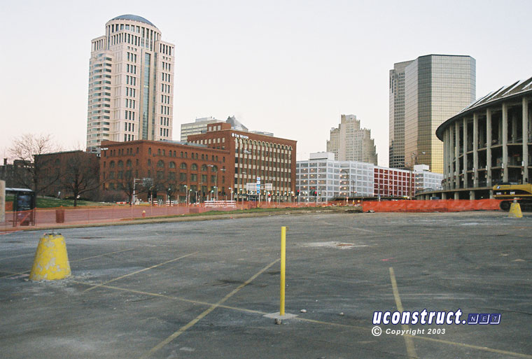 Busch Stadium III construction, December 27, 2003