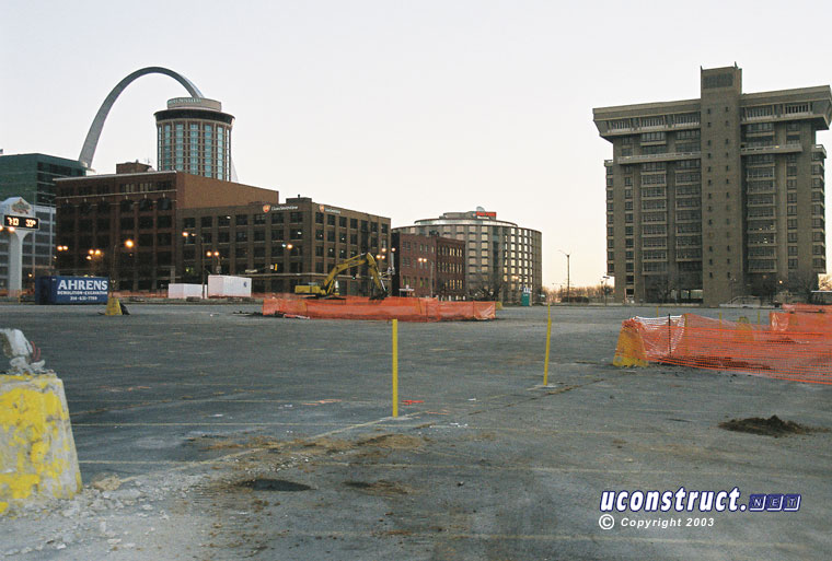 Busch Stadium III construction, December 27, 2003