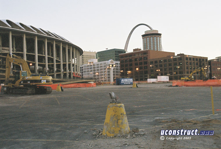Busch Stadium III construction, December 27, 2003