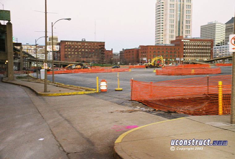 Busch Stadium III construction, December 27, 2003