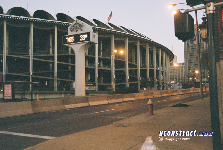 Busch Stadium III construction, December 27, 2003